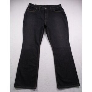 Vintage Levis Jeans Womens Size 16W Black Denim 515 Bootcut Low Rise USA